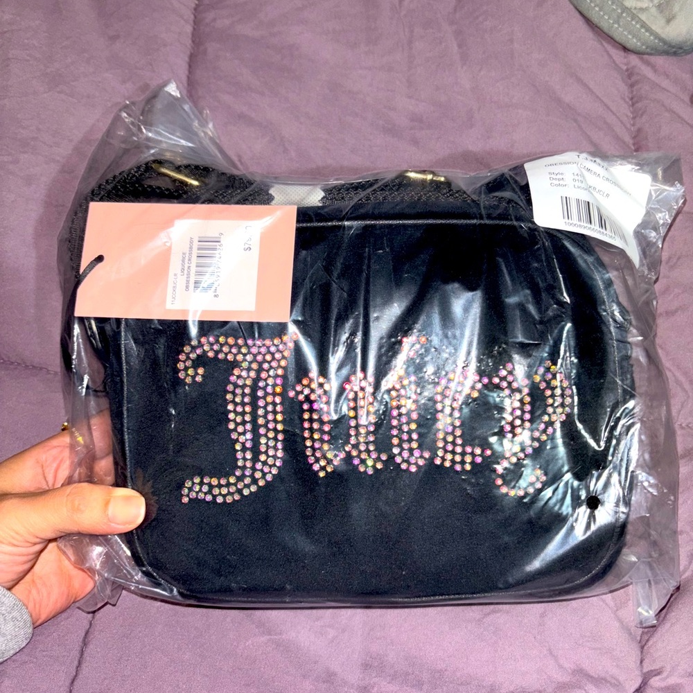NWT Juicy Couture Licorice Obsession Crossbody